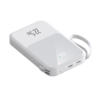 Batterie externe magnétique sans fil à charge rapide 10000mAh 15W avec écran LED et câbles pour iPhone 16 15 14