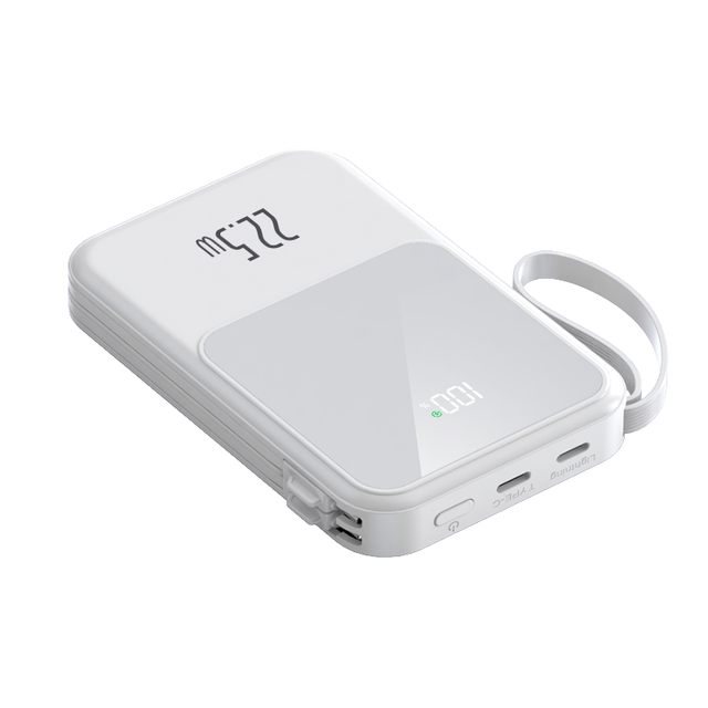 Fast Charging 5000mAh Magnetic Wireless Power Bank 15W LED Display with Cables for iPhone 16 15 14 Custom logo Power Bank