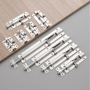 Loquet de porte en acier inoxydable 62,4 mm, montage en surface, design minimaliste pour portes, fenêtres et armoires - Product Image 3