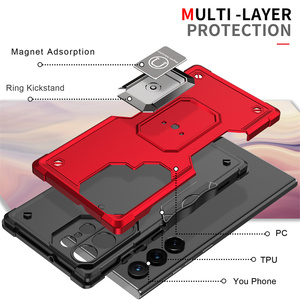 Custodia per telefono all'ingrosso per Galaxy S24 Ultra Anti-caduta armatura anello custodia antiurto per <span class=keywords><strong>Samsung</strong></span> <span class=keywords><strong>S21</strong></span> S22 S23 <span class=keywords><strong>cover</strong></span> posteriori - Product Image 4