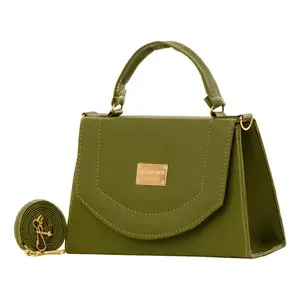 Sac bandoulière pour femme Fana, vert olive, cuir véritable, sangle simple, imperméable, mode, usage quotidien - Product Image 4
