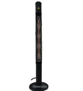 1500W Freestanidng Outdoor Garden Courtyard Infrared Electric Patio Heater With Carbon Fiber Heat Tube
