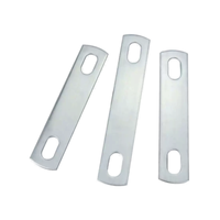 Abrazadera tipo U de acero inoxidable SPCC cromado, tornillo, clip para tubo, placa de retención, junta cuadrada, perno en U, arandela estampada