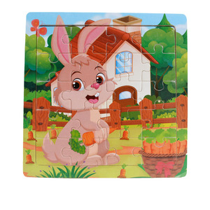 Puzzle Kayu Datar Bergambar Kartun untuk Anak Usia 2-7 Tahun - Product Image 2