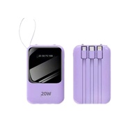 Batterie externe portable mini en plastique de 20000 mAh à charge super rapide 225W, impression de logo personnalisable