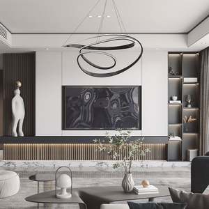 Meuble TV Santopova Design pour salon, meubles en bois modernes, meuble de salon, support TV moderne - Product Image 2