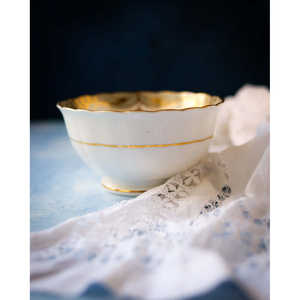 Bol à soupe en porcelaine anglaise du fin de l'XIXe siècle, style japonais, bol à ramen avec bord gris, écologique et pour servir les aliments - Product Image 3