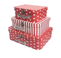 Boîte d'emballage de valise en carton en papier couché double face miniature pour produits chimiques alimentaires chaussettes de chaussures sérigraphiées simple face