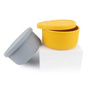 定制OEM/ODM食品喂养碗优质耐扔儿童硅胶碗