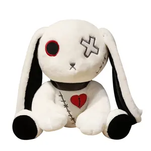 Rabbit doll Diablo plush toy rabbit reborn rabbit Easter gift horror doll