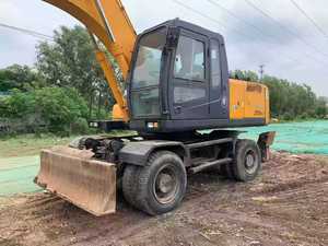 Excavadora de ruedas HYUNDAI 210w-7 de 21 toneladas, usada, original coreana, con certificación EPA y CE, precio económico, para excavación agrícola. - Product Image 3