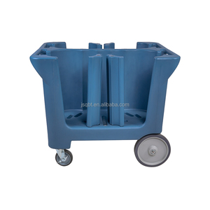 Тележка для хранения пластиковой посуды для ресторанов и отелей, регулируемая подставка для тарелок - Product Image 2