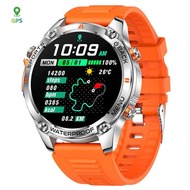 G100 Dual-band L1+L5 Built-in GPS Smartwatch BT Call 1.43" Amoled Screen 50M Waterproof Health Relojes Smart Watch for Men