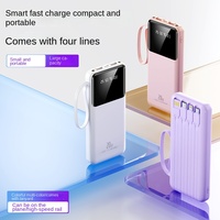 Batterie Li-polymère portable certifiée 3C, haute capacité 20000 mAh, avec charge rapide 10W et affichage LED