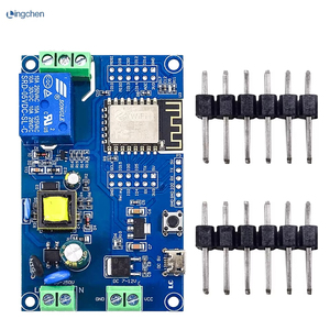 Module de relais sans fil WIFI ESP8266 compatible ESP-12F AC 220V 12V, carte de développement 12F, télécommande pour maison intelligente - Product Image 2