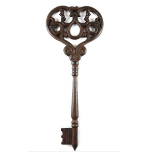 Clé squelette décorative de style antique, clé décorative pour cave à vin, clé de château pour la décoration de la maison - Product Image 1