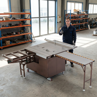 Scie à panneaux horizontale multifonctionnelle de haute qualité à prix compétitif, scie à table coulissante avec moteur 110V/220V