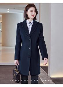 Nouveau style – Manteau d'hiver professionnel élégant à manches longues, chaud et épais, pour le bureau, coupe ajustée et design raffiné - Product Image 5