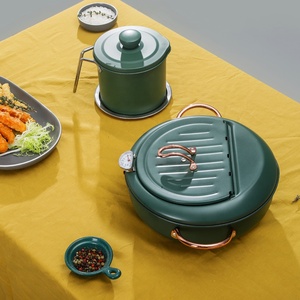 Nhà Bếp Nấu Ăn Công cụ kiểm soát nhiệt độ chiên sâu Tempura nồi và lọc dầu nồi đồ nấu nướng đồ dùng - Product Image 5