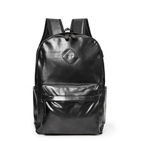 Nouveau sac à dos unisexe coréen en PU et polyester, capacité 20-35L, imperméable, respirant, décontracté, pour étudiant, sac d'école, sac à ordinateur tendance