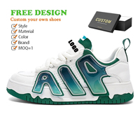 2023 nouveau OEM personnalisé marque Logo chaussures hommes mode rétro 1 noir haute qualité en cuir loisirs Design chaussures de basket-ball pour hommes