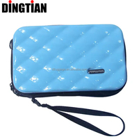 Sac cosmétique rigide en ABS de 7 pouces avec logo personnalisé, sac bandoulière rigide, fabricant OEM, étui à cosmétiques, directement de l'usine