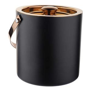 Stainless Steel Copper Double Wall Ice Bucket Barware Set with Tongs <b>Peg</b> Measure Ice Scoop and Cocktail Shaker - Product Image 1