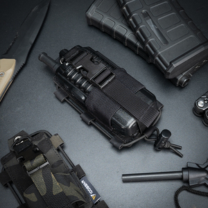 आइडोगर 500d नायलॉन सामरिक रेडियो पाउच अनुकूलन योग्य लुभावनीय लुभावनी पिघला होल्स्टर - Product Image 3