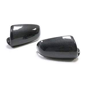 Exterior Decoration Carbon Fiberr Mirror Cover Caps 1:1 Replacement For Audi A3 A4 A6L 6S B7