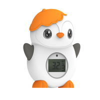 Thermomètre de bain pour enfants en forme de pingouin avec écran LCD, jouet thermomètre de bain flottant pour bébé