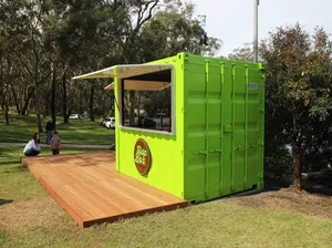 ร้านกาแฟเคลื่อนที่แบบสั่งทำพิเศษ ขนาด 10 ฟุต ตู้คอนเทนเนอร์สำเร็จรูปสำหรับร้านกาแฟในสวน - Product Image 6