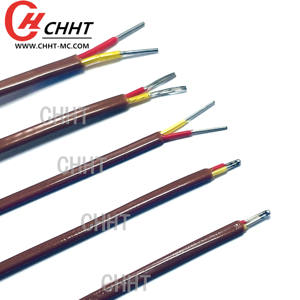 Kabel Termokopel Tipe K Berinsulasi FEP Diameter 2*0.5mm Selubung Coklat Termokopel Tipe k - Product Image 2