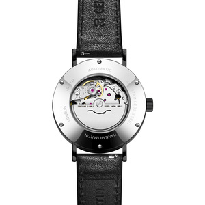 Reloj HANNAH MARTIN de Fábrica, Marca Privada, Correa de Cuero Vacuno, Resistente al Agua 10 Bar, Reloj de Lujo para Hombre, Mecánico Automático - Product Image 4