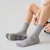 Chaussettes de sport antidérapantes respirantes à cinq orteils pour hommes et jeunes, personnalisées, professionnelles, pour la gym et la performance sportive