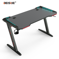 Beisijie - Accesorios de Alta Calidad para Juegos de PC, Mesas de Juego Ajustables en Altura, Escritorio para Computadora, Escritorio para Juegos RGB