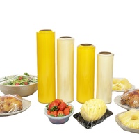 Film alimentaire en PVC, film étirable, film alimentaire en rouleau jumbo, film rétractable 35cm*300m, qualité alimentaire, écologique