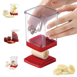 Rebanadora rápida de frutas y verduras, rebanadora de frutas, rebanadora de huevos, cortador de fresa de plátano de acero inoxidable para Cocina - Product Image 1
