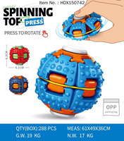 Balle anti-stress portable à pression, 3 textures (lisse, à picots, irrégulière), jouet de décompression pour soulager le stress, cadeau
