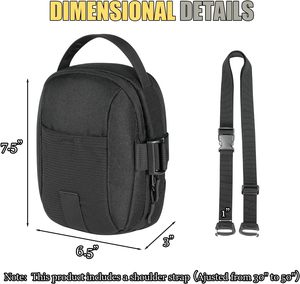 Pochette magnétique EDC pour téléphone pour hommes, sac bandoulière mains libres 7-en-1, sac de sport et de voyage robuste, léger et réglable - Product Image 6