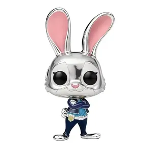 Nouveau Charme Original en Zircon Série Disney Zootopia Judy Hopps Nick Wilde Flash Fit Pendentif Bracelet Bijoux Femme Cadeau - Product Image 3