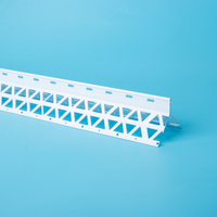 Profilés d'angle en PVC pour la protection des murs en plâtre, installation facile, résistant à la rouille