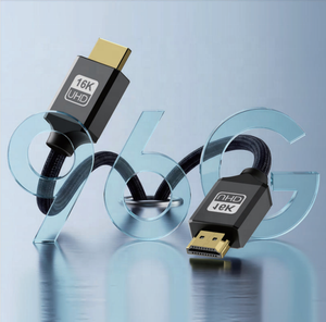 Câble coaxial 8K 48 Gbps plaqué or haute vitesse <span class=keywords><strong>4K</strong></span> HDCP 2.2 CE pour TV et moniteur, longueur personnalisable de 1M à 100M - Product Image 1