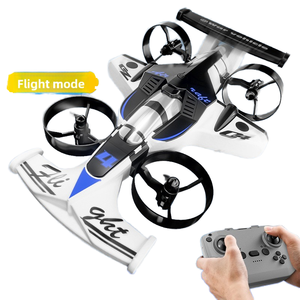 Cross-border Land Air Dual-use Four-axis Aircraft Aerobatic Drift CZ04 Two-in-one Remote Control <b>Drones</b> Plastic 1080p - Product Image 2