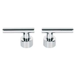 Foset TBMM-62 Set di 2 maniglie per miscelatore a leva cromata per accessori per rubinetto da bagno - Product Image 2
