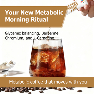 Café Herbal Instantané pour le Contrôle de l'Appétit et le Soutien Métabolique, Torréfaction Moyenne avec Berbérine et Chrome pour Réduire les Fringales et Équilibrer le Système - Product Image 4