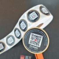 Étiquettes autocollantes rondes personnalisées 50*50mm imperméables, autocollants de logo de marque pour cosmétiques et emballages alimentaires