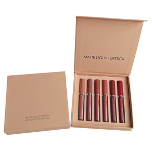 Personalización de etiqueta privada 6 uds brillo de labios impermeable de larga duración desnudo terciopelo brillante Labiales juego de pintalabios líquido mate orgánico - Product Image 3