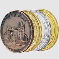 Moneda Conmemorativa de Croacia con Mapa y Emblema Nacional Grabados, Plateada y Pulida, de Doble Cara, Coleccionable