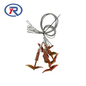 Hot Sale 1m 2m Stability Ground Anchor Out <strong>Stake</strong> Cable Outdoor Folding Ring Ground Anchors Cable with Wire - Product Image 3