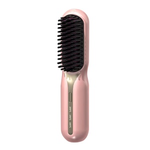 Roll Charging Hair Brush Mini Comb Dual-use New Portable Wireless Straightener Straightener Lazy <b>Heating</b> Ptc Straight Hair Comb - Product Image 1